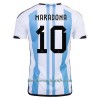 Camiseta de fútbol Argentina 3 Star MARADONA 10 Primera Equipación Mundial 2022 - Hombre